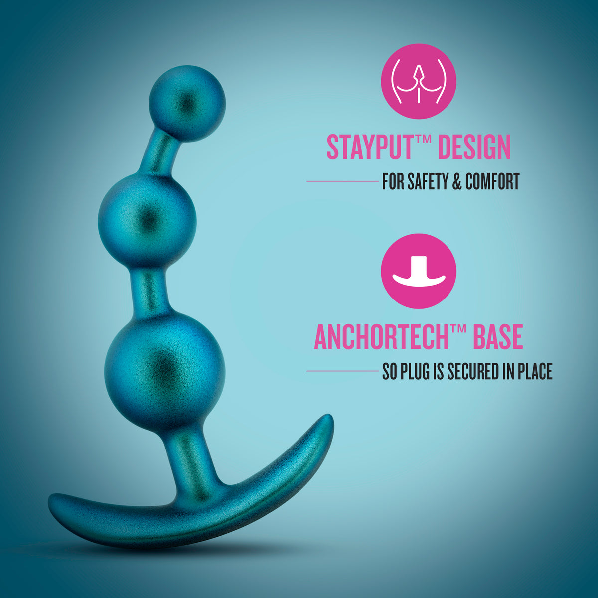 Anal Adventures Matrix - Gamma Plug - Neptune by Blush from LoveMart Co.