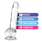 Naturally Yours - 8 Inch Crystalline Dildo - Diamond by Blush from LoveMart Co.