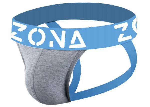 Grey Vibrant Jockstrap - Large by Zona Mens Underwear from LoveMart Co.