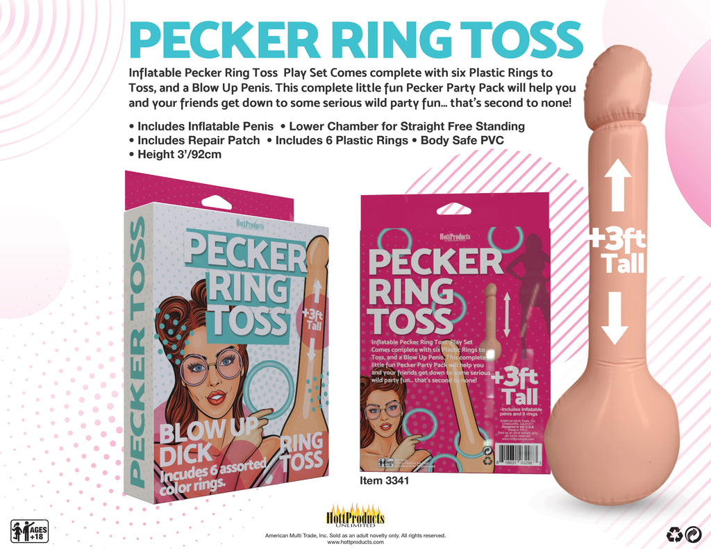 Inflatable Pecker Ring Toss by Hott Products from LoveMart Co.
