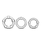 Stay Hard - Beaded Cock Rings - 3 Pack by Blush from LoveMart Co.