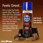 Skins Double Chocolate Water Based Lubricant 4.4oz by Creative Conceptions from LoveMart Co.