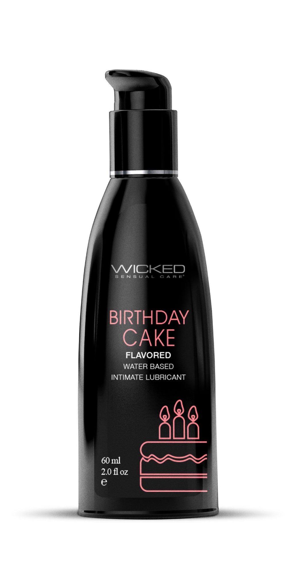 Birthday Cake Flavored Water Based Intimate Lubricant - 2 Fl. Oz. by Wicked Sensual Care from LoveMart Co.