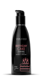 Birthday Cake Flavored Water Based Intimate Lubricant - 2 Fl. Oz. by Wicked Sensual Care from LoveMart Co.