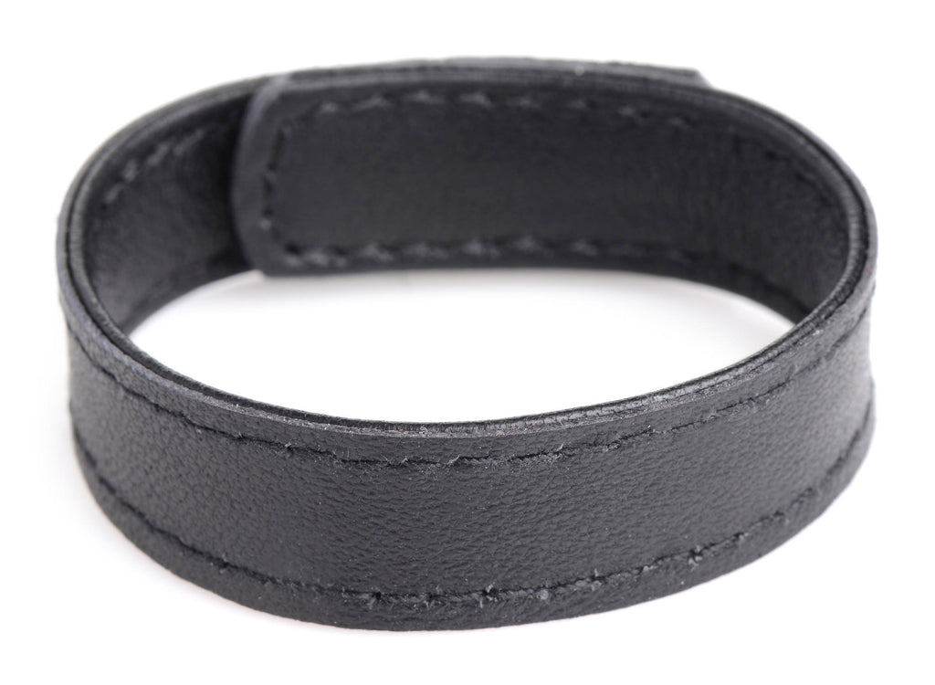 Leather and Velcro Cock Ring by XR Brands from LoveMart Co.