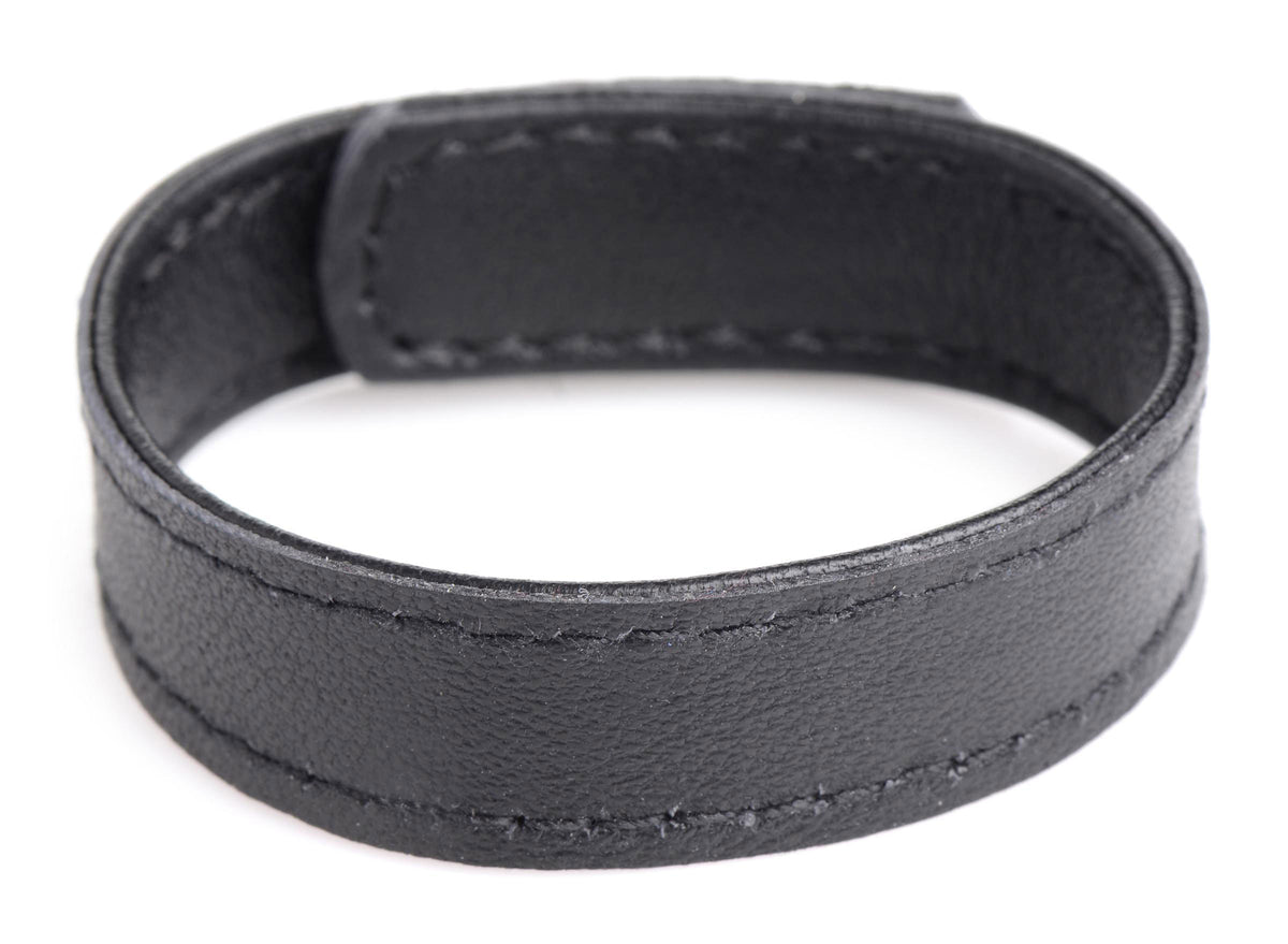 Leather and Velcro Cock Ring by XR Brands from LoveMart Co.