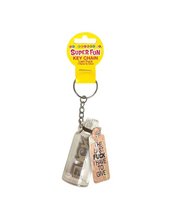 6ct Super Fun Last Fuck I Have to Give Key Chain by Little Genie from LoveMart Co.