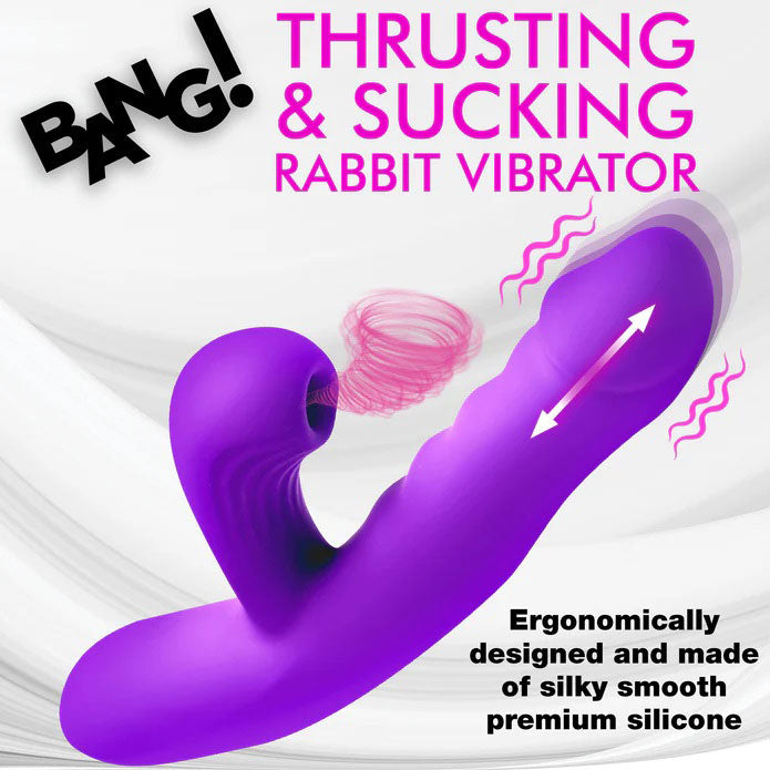 Thrusting and Sucking Rabbit Vibrator by XR Brands from LoveMart Co.