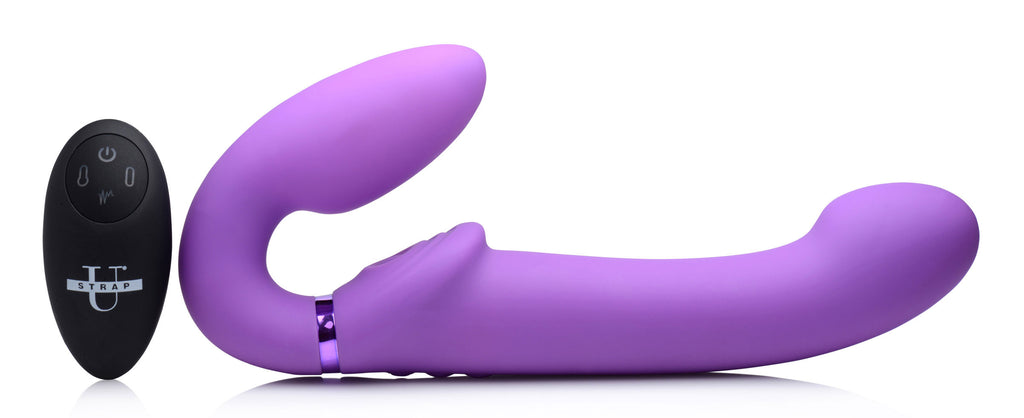 10x Ergo- Fit G-Pulse Inflatable and Vibrating Strapless Strap- on by XR Brands from LoveMart Co.