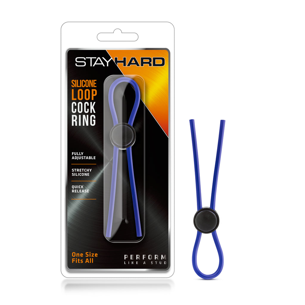 Stay Hard - Silicone Loop Cock Ring by Blush from LoveMart Co.