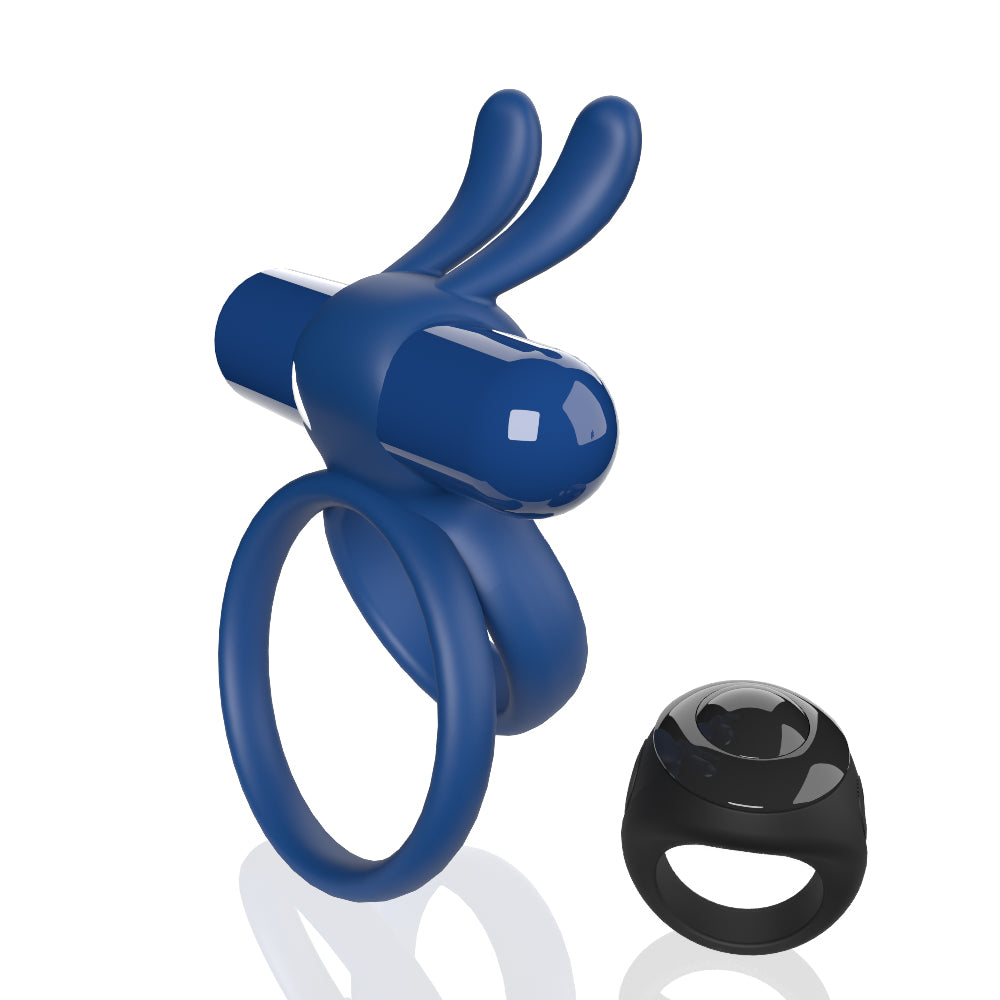 Screaming O Remote Controlled Ohare XL Vibrating Ring - Blue by Screaming O from LoveMart Co.