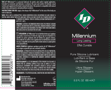 ID Millennium Silicone Lubricant 2.2 Oz by ID - Lubricants from LoveMart Co.