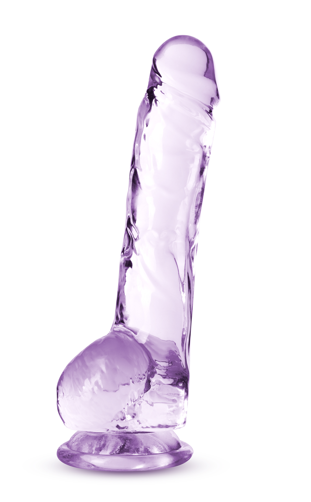 Naturally Yours - 8 Inch Crystalline Dildo - Amethyst by Blush from LoveMart Co.