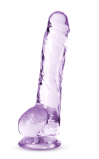 Naturally Yours - 8 Inch Crystalline Dildo - Amethyst by Blush from LoveMart Co.