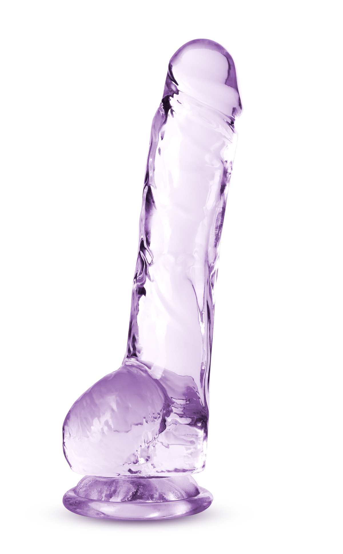 Naturally Yours - 8 Inch Crystalline Dildo - Amethyst by Blush from LoveMart Co.