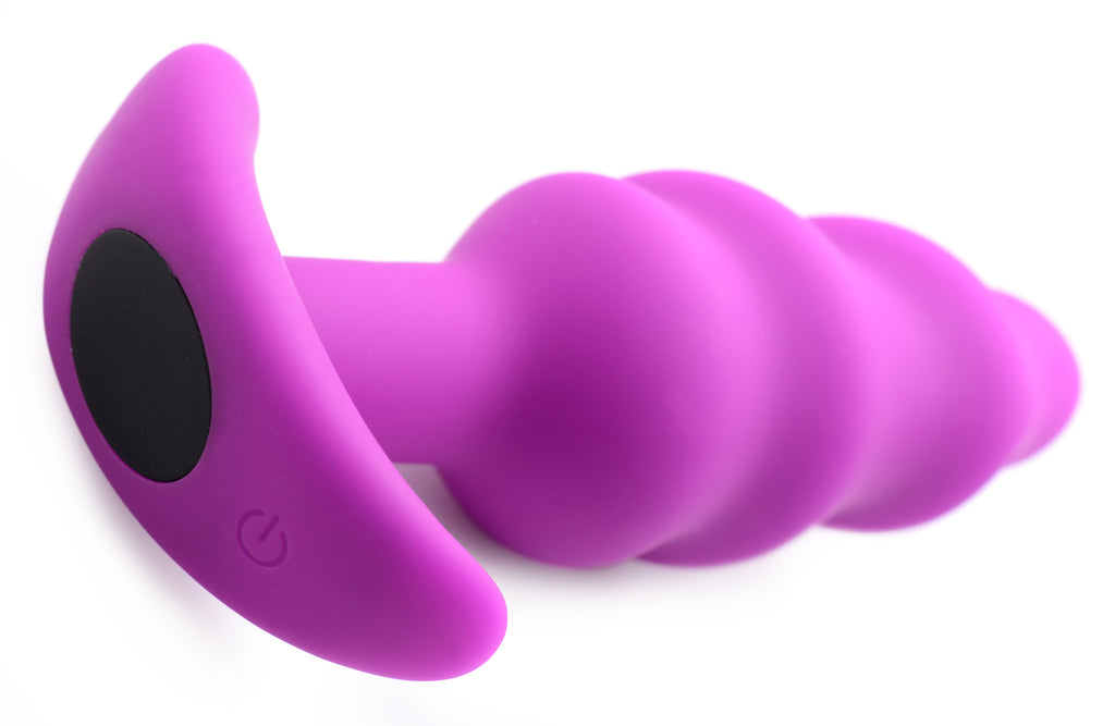 21x Silicone Swirl Plug With Remote by XR Brands from LoveMart Co.
