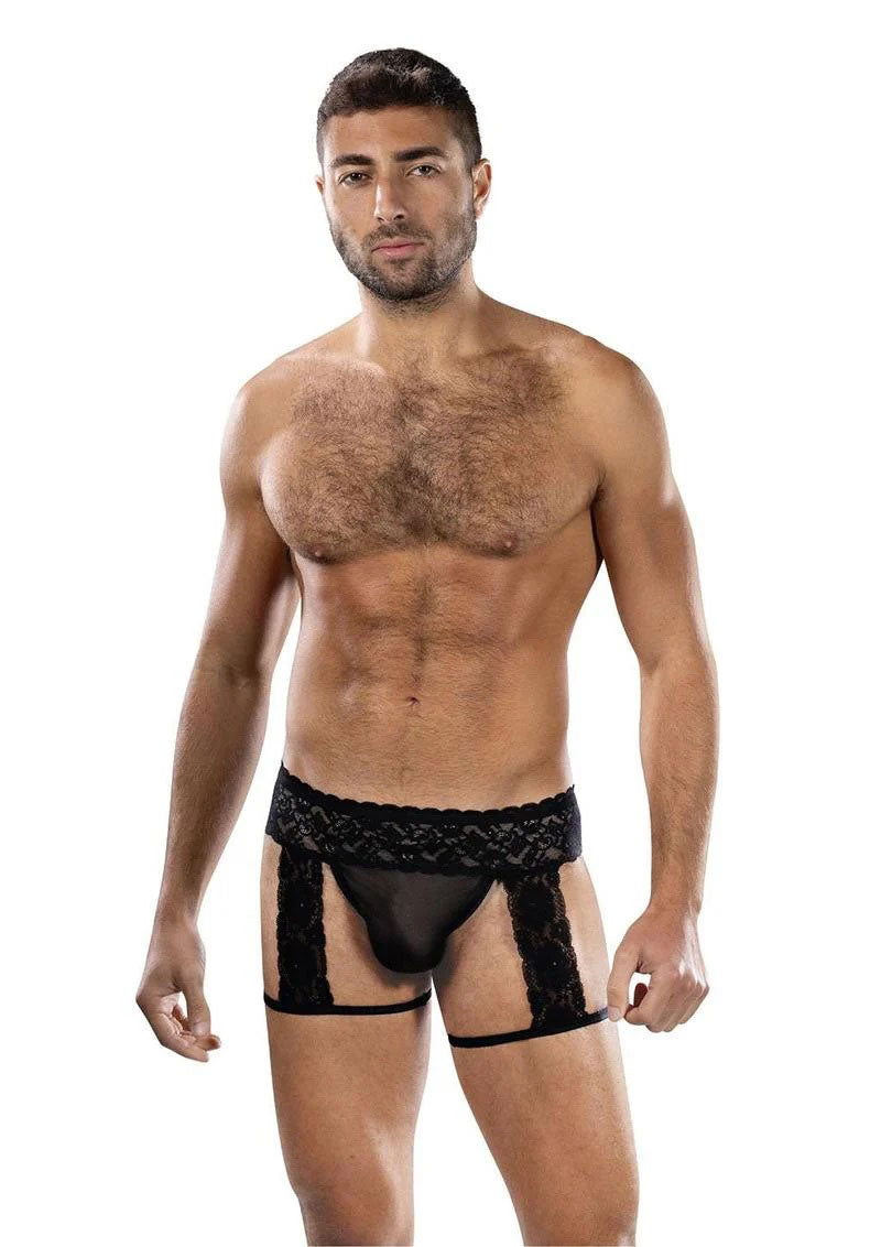 Midnight Stride Garters - Os by Envy Menswear from LoveMart Co.