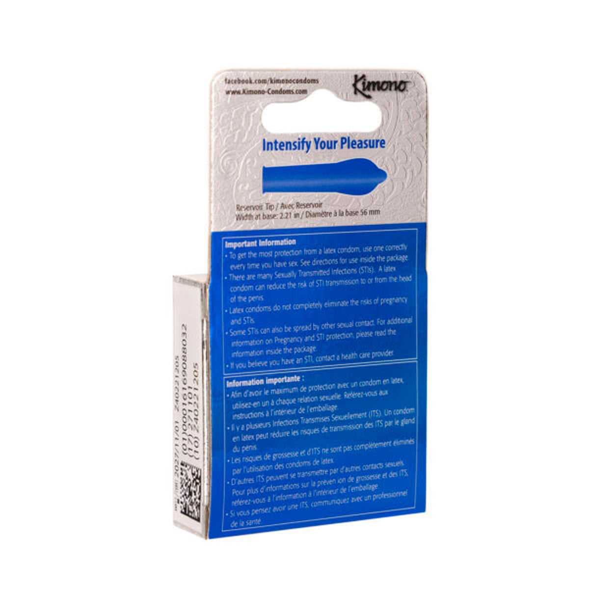 Kimono Microthin XL 3 Count Condoms by Paradise Marketing from LoveMart Co.