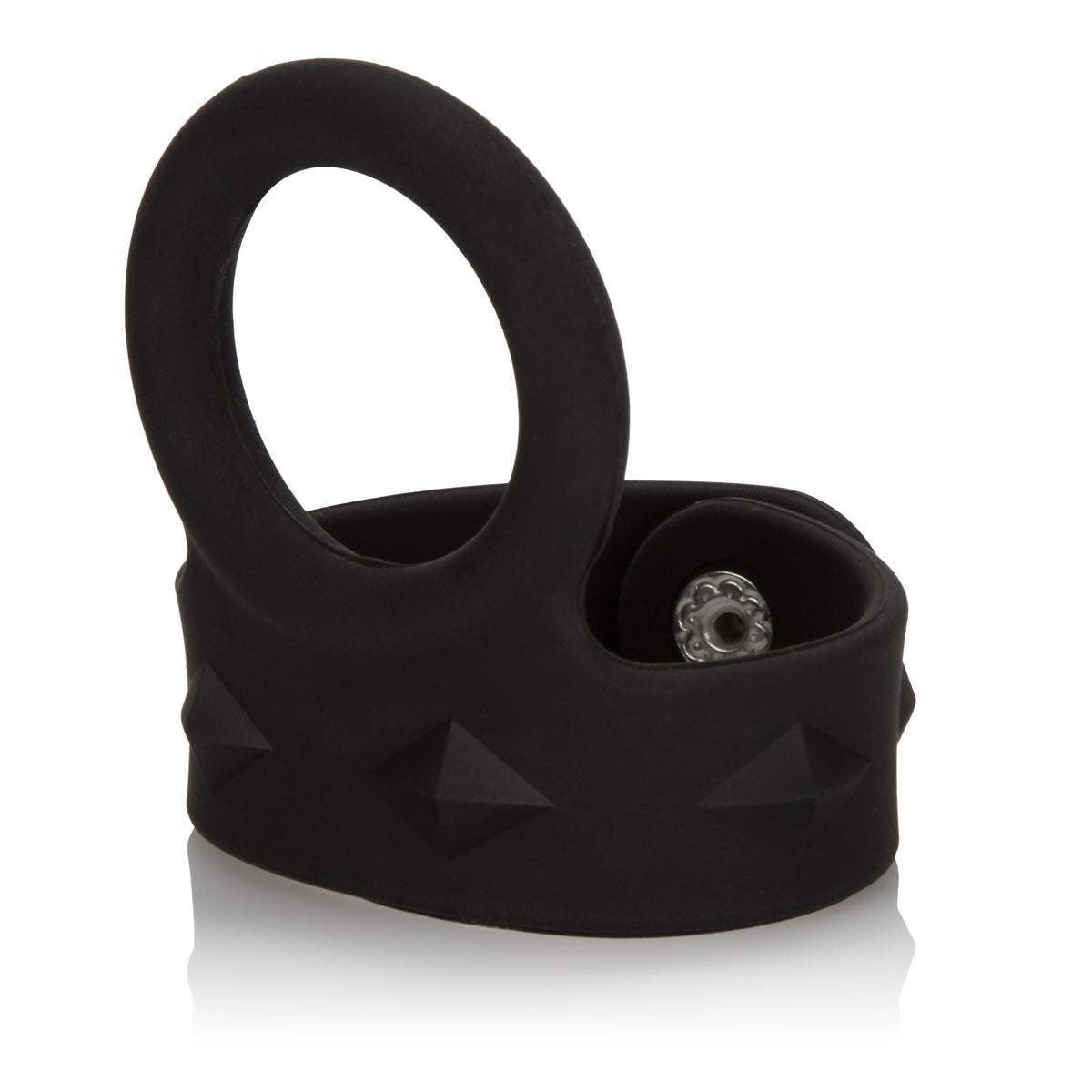 Silicone Tri-Snap Scrotum Support Ring - Large by CalExotics from LoveMart Co.