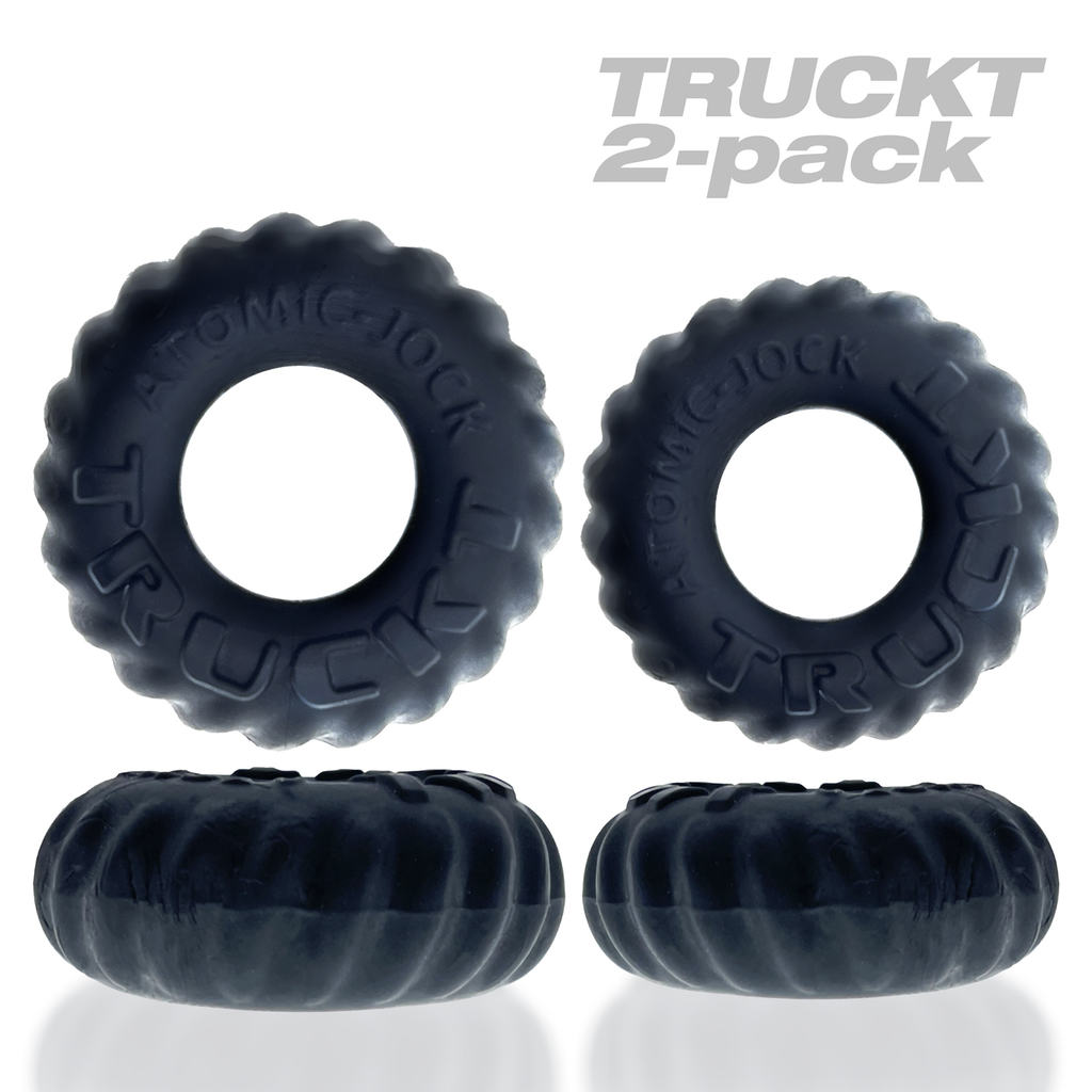 Truckt 2 Piece Cockring Set Atomic Jock - Night by Oxballs from LoveMart Co.