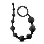 Anal Adventures - Silicone 10 Anal Beads - Black by Blush from LoveMart Co.