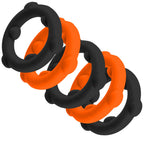 Gearheads 5 Pack Spinner Rings - Black by Oxballs from LoveMart Co.