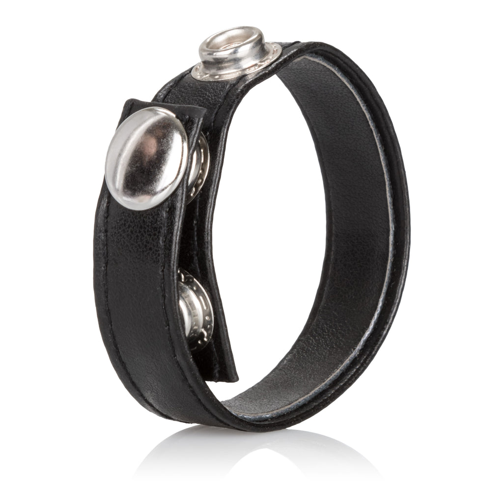 Leather 3-Snap Ring by CalExotics from LoveMart Co.