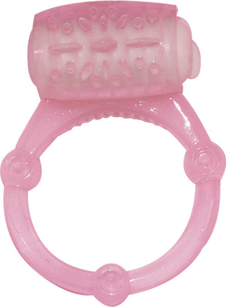 Humm Dinger Vibrating Penis Ring Clitoral Stimulator - Magenta by Hott Products from LoveMart Co.