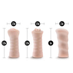 M for Men 3-Pack Self-Lubricating Vibrating Stroker Sleeve Kit Vanilla by Blush from LoveMart Co.