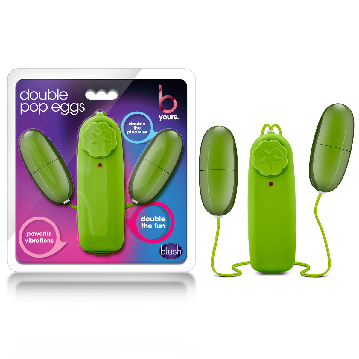 B Yours Double Pop Eggs - Lime by Blush from LoveMart Co.
