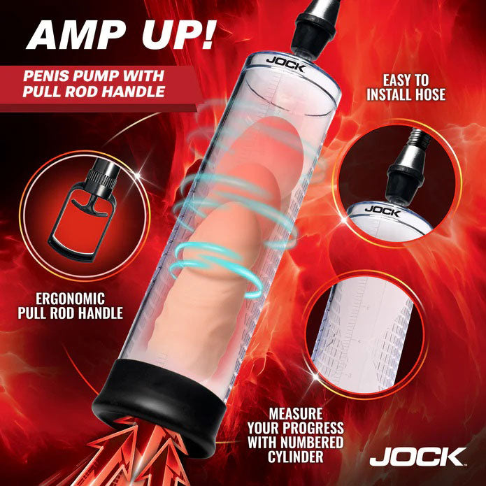 Amp Up Penis Pump With Pull Rod by Curve Toys from LoveMart Co.