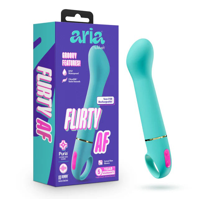 Aria - Flirty Af 2.0 - Rechargeable Vibe by Blush from LoveMart Co.