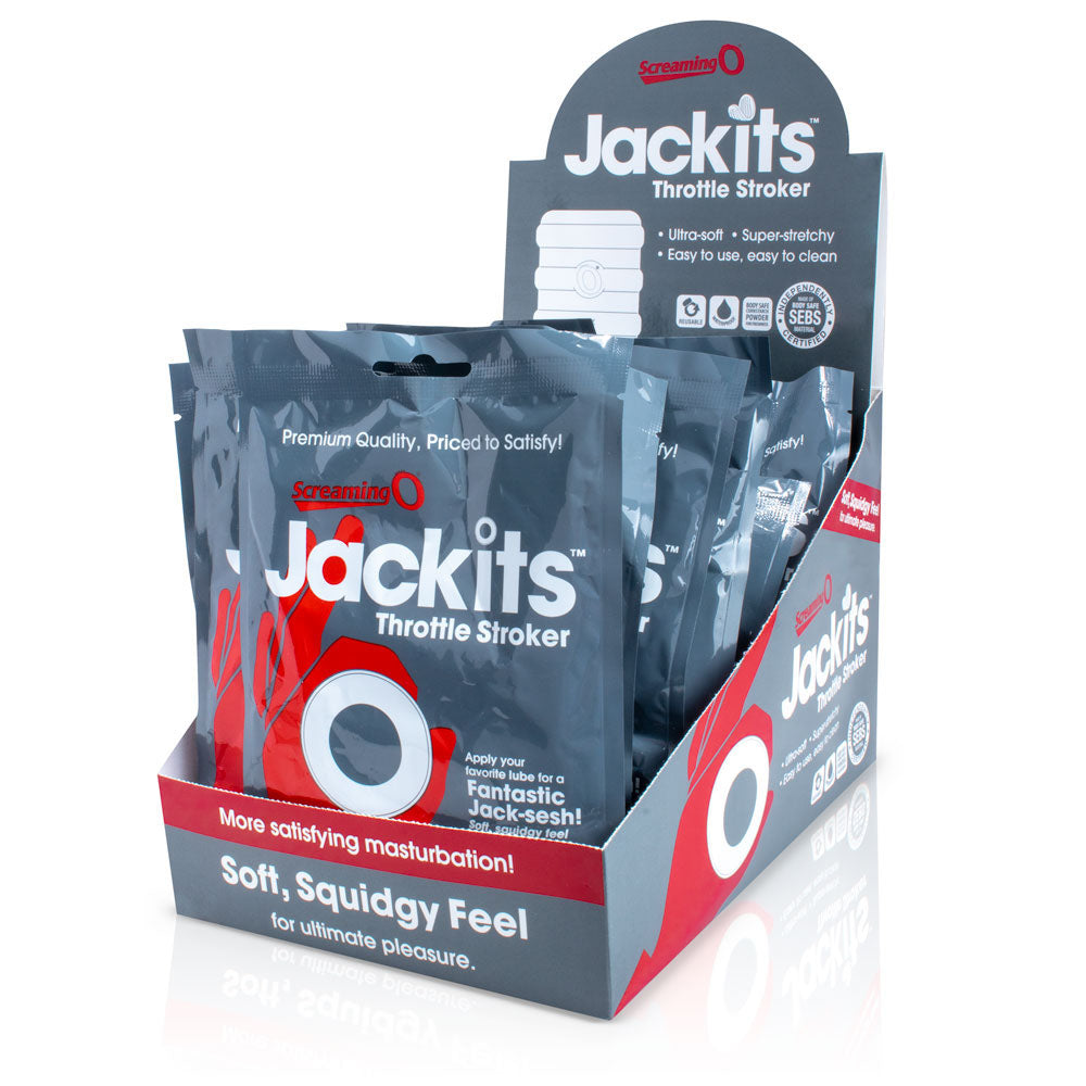 Jackits Throttle Stroker - 12 Count P.O.P. Box Display by Screaming O from LoveMart Co.