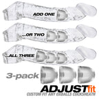 Cocksheath Adjustfit 3 Pack Bullet Inserts by Oxballs from LoveMart Co.