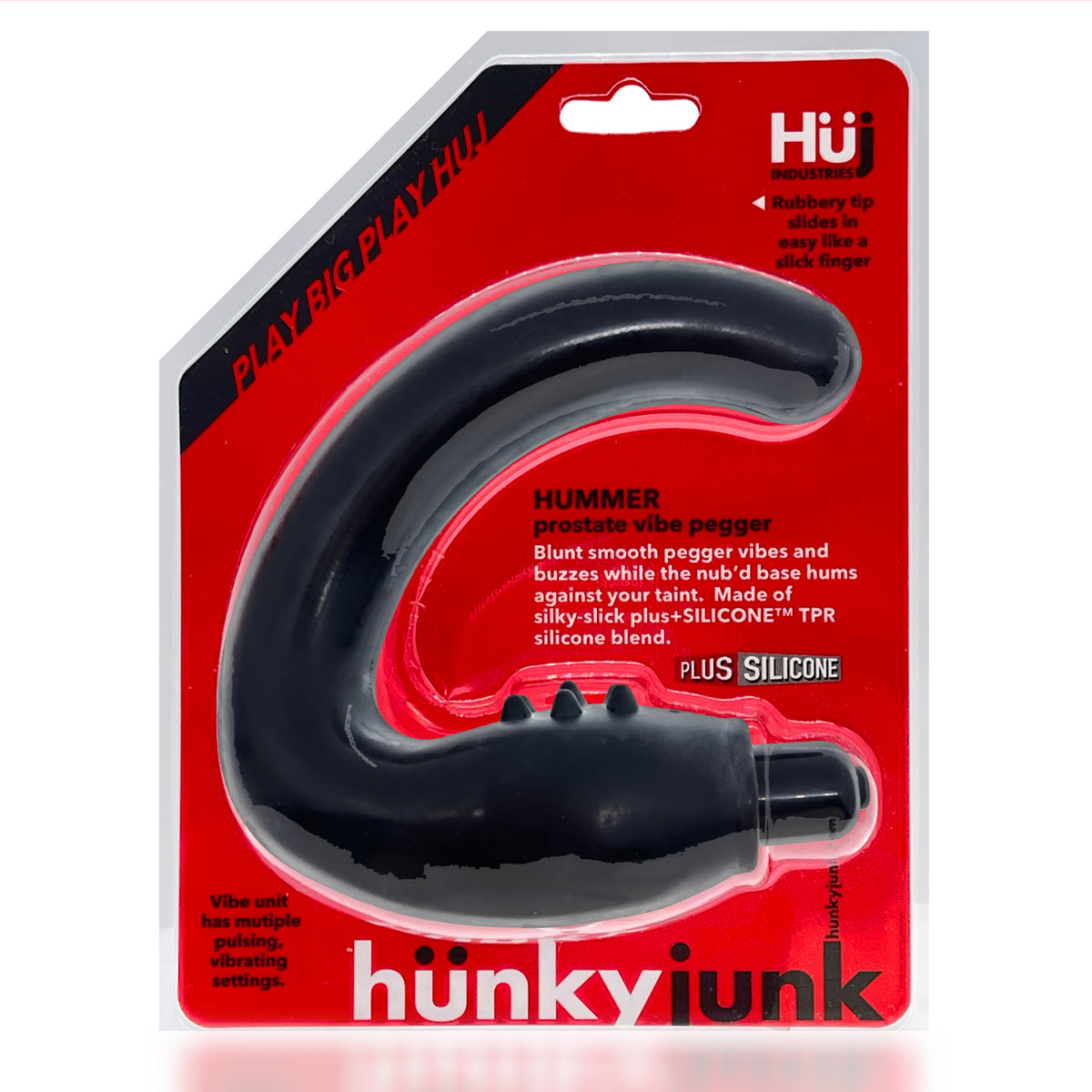 Hummer - Vibe Prostate Pegger - Tar by Oxballs from LoveMart Co.