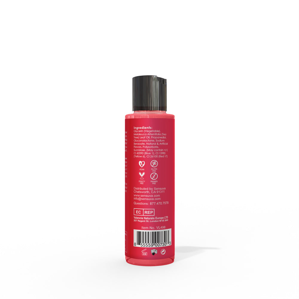 Sizzle Lips Warming Edible Gel - Strawberry - 4.2 Oz. by Sensuva from LoveMart Co.
