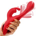 Rabbit Flick Flicking Silicone Rabbit Vibrator by XR Brands from LoveMart Co.
