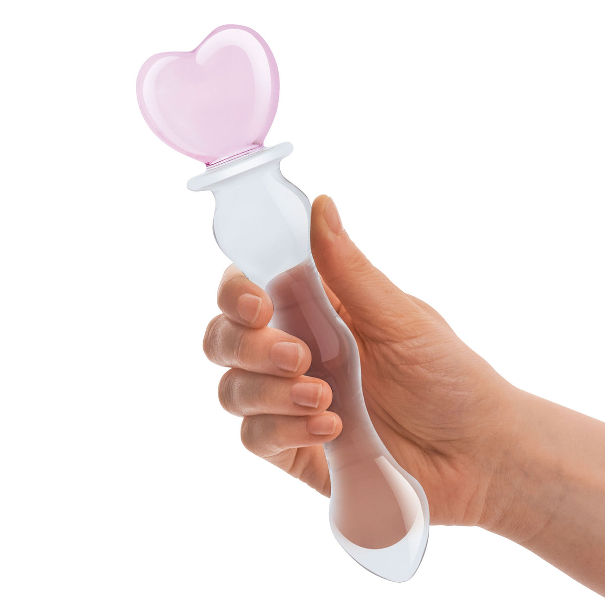 8 Inch Sweetheart Glass Dildo - Pink/ by Electric Novelties from LoveMart Co.