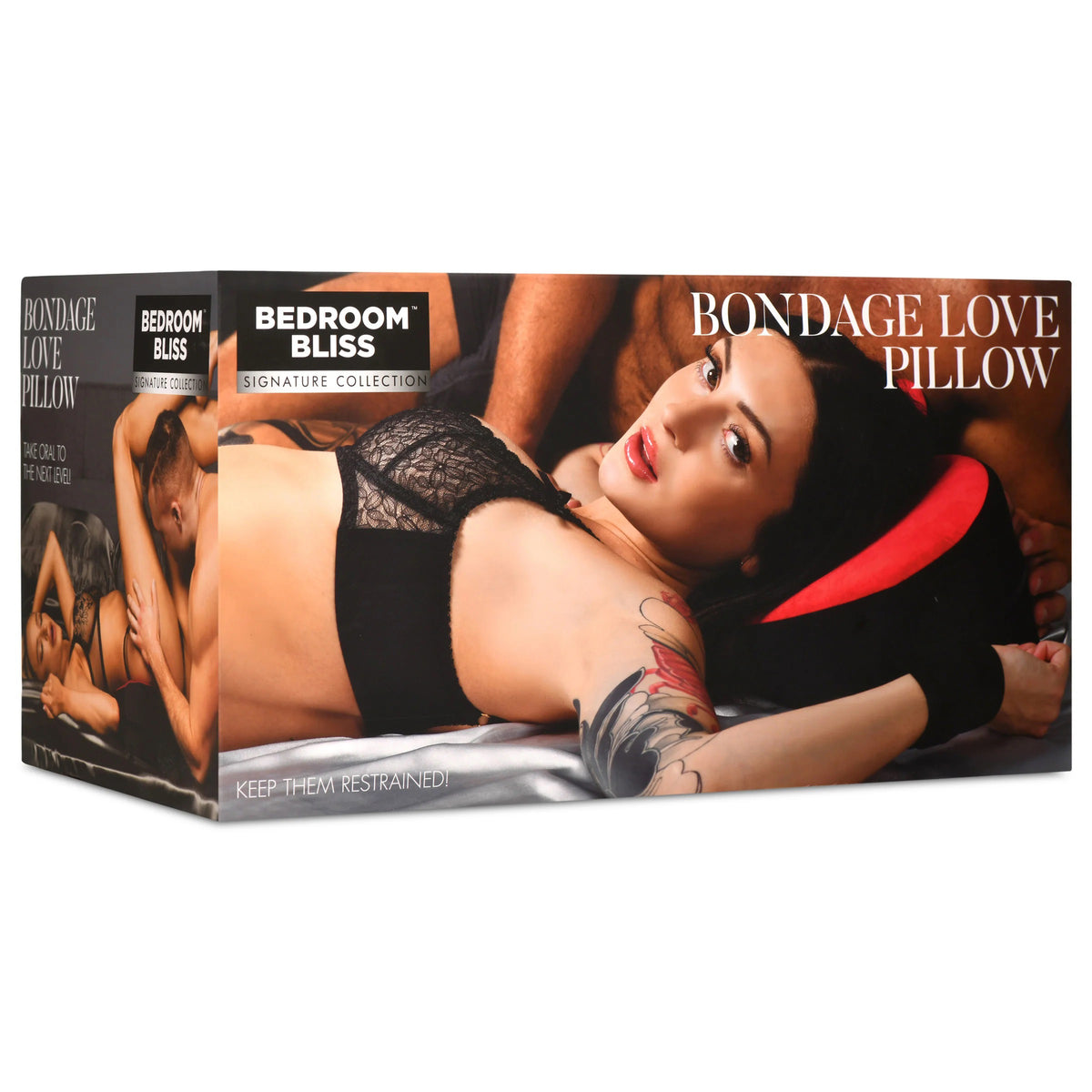 Bondage Love Pillow - Black/ by XR Brands from LoveMart Co.