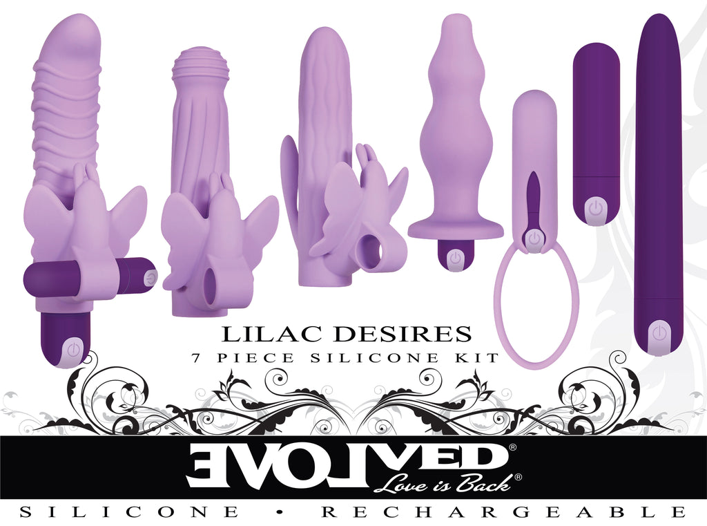 Desires - 7 Piece Silicone Set by Evolved Novelties from LoveMart Co.
