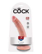 King Cock 7-Inch Cock - Flesh by Pipedream from LoveMart Co.