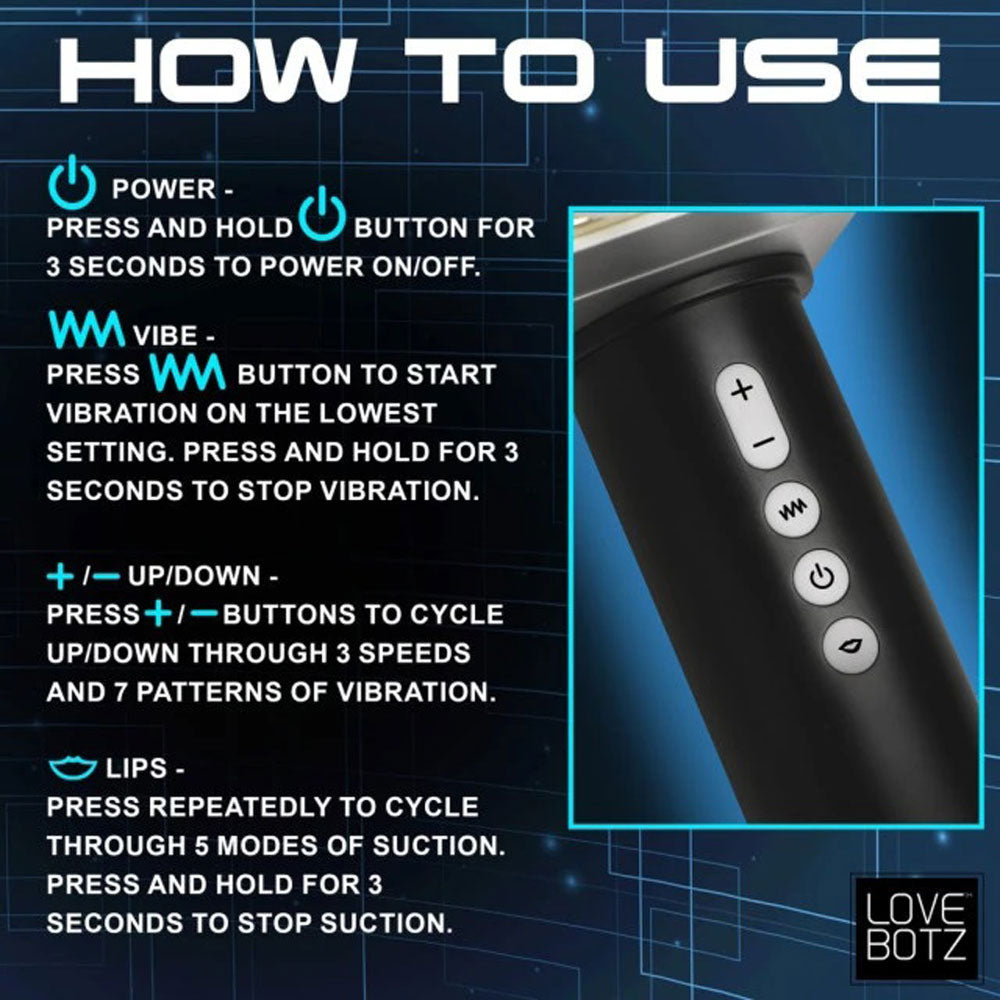 Thunder Stroker Sucking Masturbator by XR Brands from LoveMart Co.