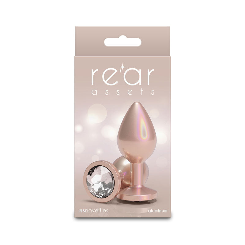 Rear Assets - Iridescent Champagne - Medium - Clear by nsnovelties from LoveMart Co.