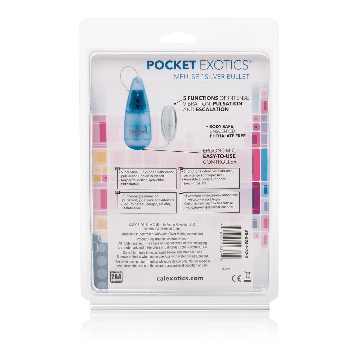 Pocket Exotics Impulse Silver Bullet by CalExotics from LoveMart Co.