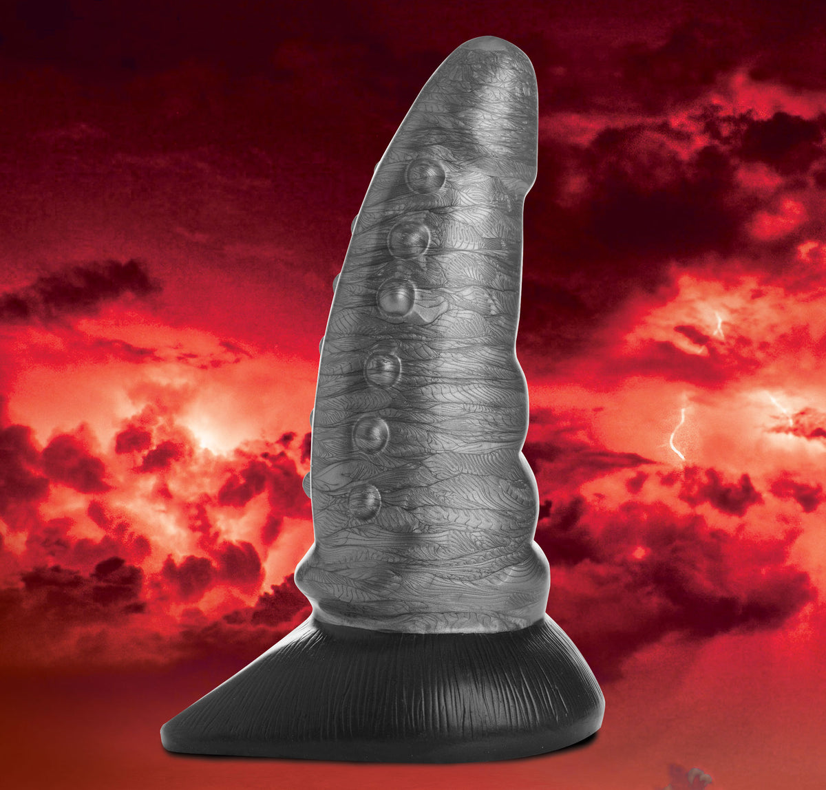 Beastly Tapered Bumpy Silicone Dildo by XR Brands from LoveMart Co.