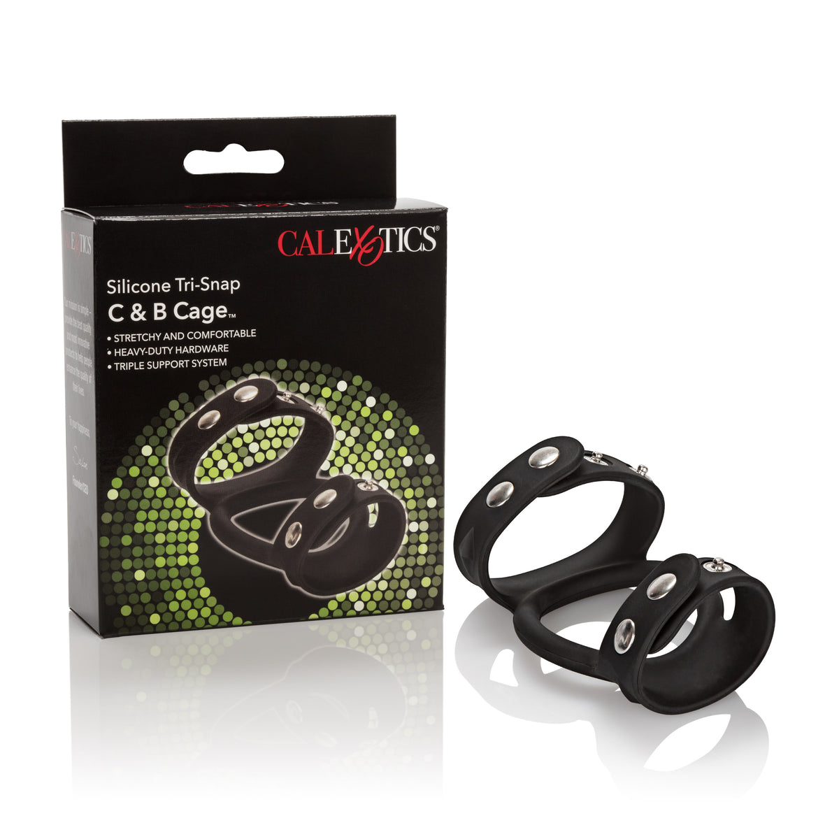 Silicone Tri-Snap C & B Cage by CalExotics from LoveMart Co.