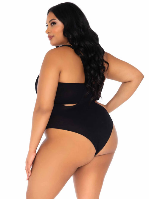 2 Pc Bandeau and Suspender Bodysuit - 1x/2x by Leg Avenue from LoveMart Co.