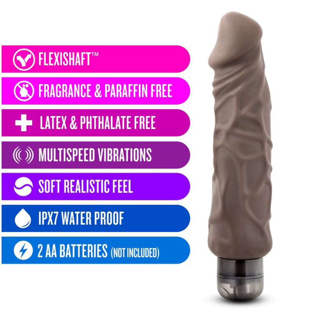X5 Plus - Hard on Vibrating 9 Inch Dildo by Blush from LoveMart Co.