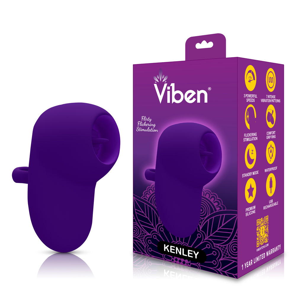Kenley Flickering Finger Vibe - Violet by Viben from LoveMart Co.