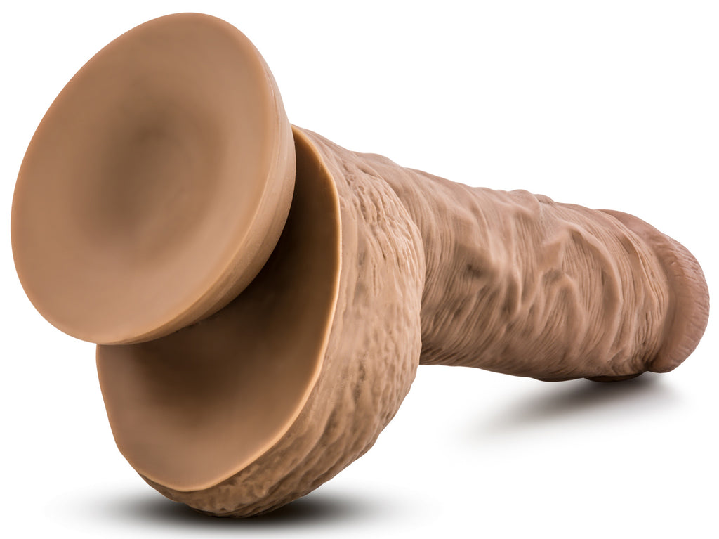 Au Naturel - Big Billy - 9 Inch Dildo - Mocha by Blush from LoveMart Co.